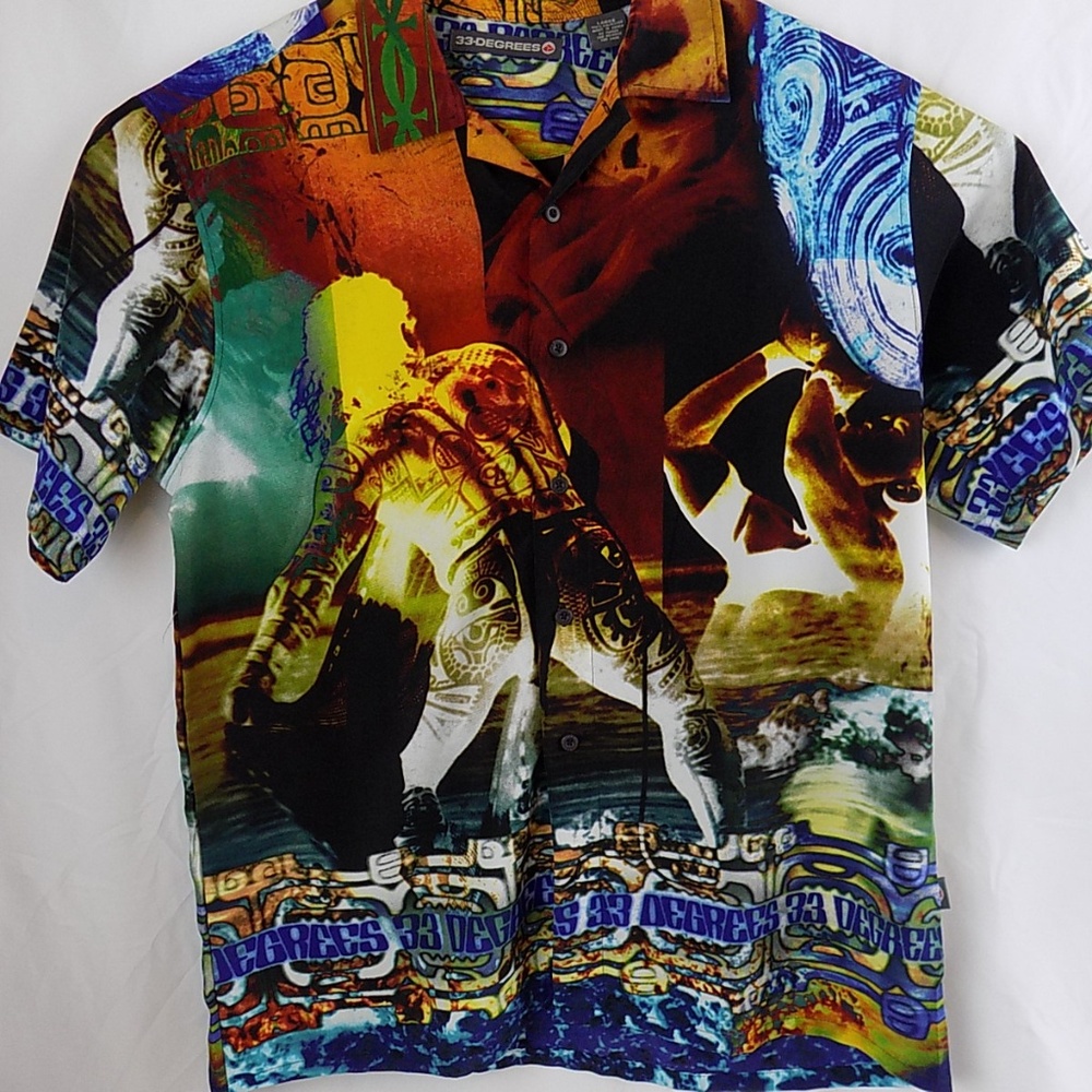 33-Degrees Size L Button-Down Shirt